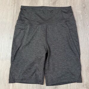 X by Gottex Dark Gray Bike Shorts W Pockets  Womens Small  XS Pull On